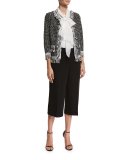 Classic Cady Culotte Pants, Black