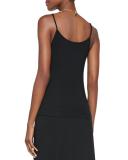 Scoop-Neck Jersey Cami, White, Plus Size