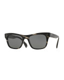 Jack Huston 52 Sunglasses, Semi-Matte Ebonywood