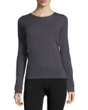 Pure Long-Sleeve Pullover Tee