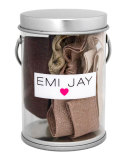 Brown Ombre Hair Ties in Paint Tin