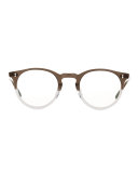 O'Malley Round Fashion Glasses, Gray Fade
