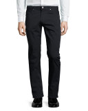 AJ Cotton Five-Pocket Pants, Navy