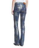 867 Coated Boot-Cut Jeans, Mercury Indigo