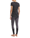 Deep V-Neck Short-Sleeve Sport Tee