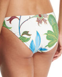 Wisteria Floral-Print Hipster Swim Bottom