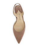 Rhea Suede Slingback Flat