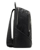 Duke Luxus Men's Crocodile-Embossed Medium Backpack, Black