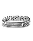 Meteorite Curb Chain ID Bracelet