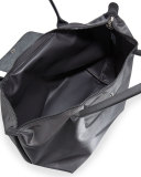 Le Pliage Neo Large Nylon Shoulder Tote Bag, Gray