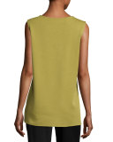 Long Knit Wool Tank, Leaf