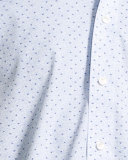 Bluebird Geometric-Print Sport Shirt, Blue
