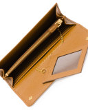 Saffiano Continental Flap Wallet, Caramel (Caramel)