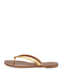 Terra Metallic Thong Sandal, Gold