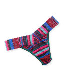 Original-Rise Winter Stripe Thong, Multi