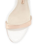 Evangeline Angel Wing Sandal, Rose Gold/White