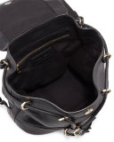 Vicki Leather Backpack, Black