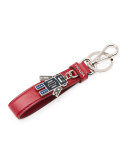 Saffiano Robot Charm Key Chain