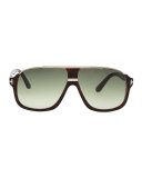 Elliot Acetate Sunglasses, Brown