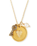 Heart & Key Talisman Pendant Necklace