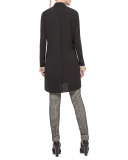 Mara Houndstooth Pants, Black/Cream