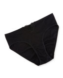 Vittoria High-Cut Bikini Briefs, Black