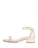 Nudistjune Suede Low City Sandal, Gold