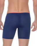 Sliq Micro Long-Leg Boxer Briefs, Blue