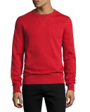 Colesden Cotton-Blend Jersey Sweatshirt, Red
