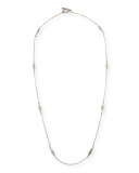 Sterling Silver Eight-Station Long Necklace, 36"
