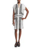 Scarf-Print Silk Dress