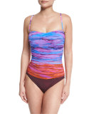 Horizon Printed Silk Pareo