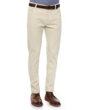 Twill Five-Pocket Pants, Khaki
