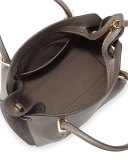 Marche Medium Leather Satchel Bag, Gray