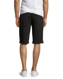 French Terry Pull-On Shorts, Charcoal