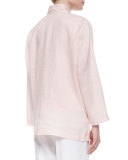 Linen Button-Front Jacket