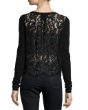 Matrika Long-Sleeve Top with Lace Inserts