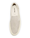 Cambridge Suede Slip-On Sneaker, Light Gray