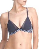 Envious Contour Plunge Bra, Navy/Paris Blue