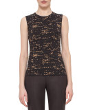 Gnu-Jacquard Crewneck Tank, Date/Steppe