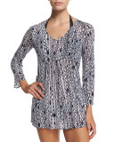 Buzios Chain-Print Tunic Coverup