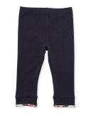 Penny Stretch Jersey Leggings, Navy, Size 6M-3