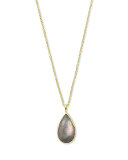 Rock Candy® Teardrop Pendant Necklace in Black Shell