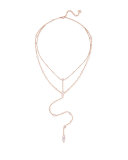 Krista Statement Necklace in Rose Gold Plate
