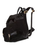 Robot Small Two-Pocket Backpack, Black/Multi (Nero)