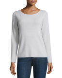 Long-Sleeve Ultrafine Merino Box Top 