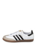 Samba Classic Leather Sneaker, White/Black/Gum