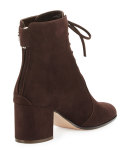 Finlay Mid Suede Lace-Up Bootie, Brown