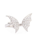 Fly By Night Diamond Bat-Moth Ring