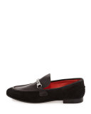 Cooper Suede Chain Loafer